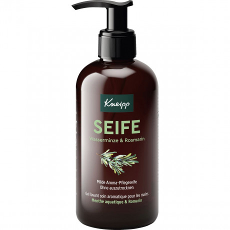 Kneipp Milde Aroma-Pflegeseife Wasserminze & Rosmarin, 250 ml, Kneipp мягкое ароматное жидкое мыло «Водная мята и розмарин», 250 мл