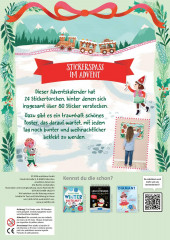 Mein Sticker-Adventskalender Winterwald 2026, 24 Tuerchen mit Stickern und Poster, Детский адвент-календарь «Зимний лес» 2026, 24 окошка с наклейками и большой постер