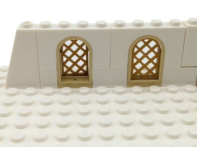LEGO LEGO MOC Mittelalter Fenster Mauer Ritter Burg - weiss beige - 19 Teile - neu Рыцарский замок средневековой оконной стены LEGO MOC - белый бежевый - 19 деталей - новый