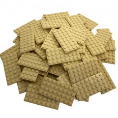 LEGO LEGO 4x8 Platten Beige Platten - 50 Stuck - Tan Plate 3035 Тарелки LEGO 4x8 Бежевые тарелки — 50 шт. — Тарелка желтовато-коричневого цвета 3035