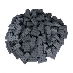 LEGO LEGO 2x4 Steine Dunkelgrau - 100 Stuck - Dark bluish grey bricks 3001 LEGO 2x4 Bricks Dark Grey - 100 штук - Темно-голубовато-серые кирпичи 3001