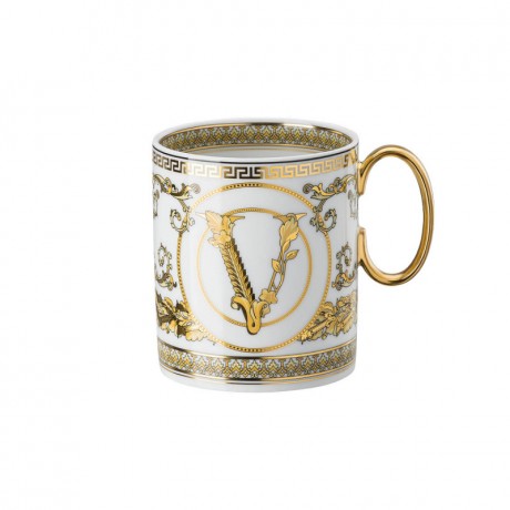 Rosenthal meets Versace Rosenthal Versace Virtus Gala White Becher mit Henkel 0,30 L Rosenthal Versace Virtus Gala Белая кружка с ручкой 0,30 л