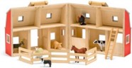 Melissa Doug Zusammenklappbare und tragbare Holzscheune Разборный и переносной деревянный сарай