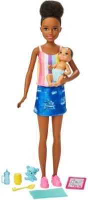 Mattel Barbie „Skipper Babysitters Inc.” Puppe (brunett)  Baby Puppe und Zubehor Барби Скиппер Няни Инк. Кукла (брюнетка) Пупс и аксессуары