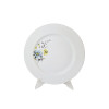 Bareuther Bavaria Винтажное круглое блюдо с позолоченным краем "Полевые цветы", 29см, Германия, 1960-70гг.