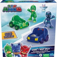 Hasbro PJ Masks Gecko vs Night Ninja Fahrzeug und Action-Figurenset PJ Masks Gecko vs Night Ninja Автомобиль и набор фигурок