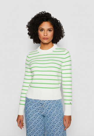 Tommy Hilfiger Jumper breton/ ecru/spring lime джемпер бретон/экрю/весенний лайм