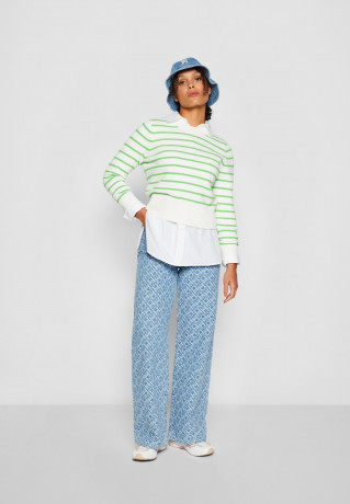 Tommy Hilfiger Jumper breton/ ecru/spring lime джемпер бретон/экрю/весенний лайм