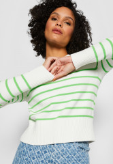 Tommy Hilfiger Jumper breton/ ecru/spring lime джемпер бретон/экрю/весенний лайм