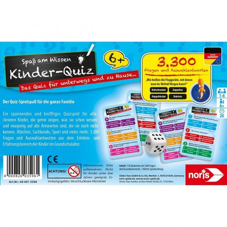 Noris Kinderquiz fur schlaue Kids ab 6 Детская викторина для умных детей от 6 лет