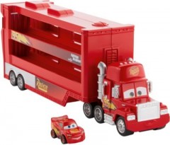 Mattel Disney Pixar Cars Mini Racer Transporter Mack (inkl. 1 Mini Racer) Disney Pixar Cars Mini Racer Transporter Mack (включая 1 мини-гонщик)
