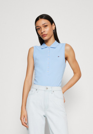 Tommy Hilfiger SLIM COLLAR DETAIL NS Polo shirt vessel blue SLIM COLLAR DETAIL NS Рубашка поло сосуд синий