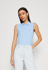 Tommy Hilfiger SLIM COLLAR DETAIL NS Polo shirt vessel blue SLIM COLLAR DETAIL NS Рубашка поло сосуд синий