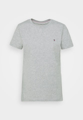 Tommy Hilfiger HERITAGE CREW NECK TEE Basic T-shirt light grey heather ФУТБОЛКА HERITAGE CREW NECK Базовая футболка светло-серый вереск