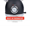 INDA-Exclusiv INDA-Exclusiv Wasserkessel Wasserkocher Edelstahl Thermostat Abschaltautomatik 1,8Liter 2200W INDA-Эксклюзивный чайник из нержавеющей стали с термостатом и автоматическим отключением, 1,8 литра, 2200 Вт.