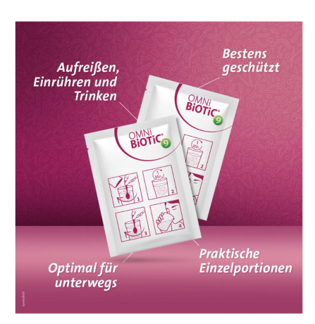 OMNI-BIOTIC 10, 30x5g, Комплекс бактерий Омни Биотик 10 штаммов бактерий для микрофлоры кишечника, Германия, 30 саше х 5 грамм