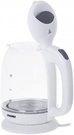 Mesko Mesko Wasserkocher MS 1302w Glas-Wasserkocher, weiss, 2200 W Чайник Mesko MS 1302w стеклянный чайник, белый, 2200 Вт
