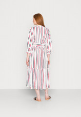 Tommy Hilfiger MIDI SHIRT DRESS Day dress polka dot stp/ white ground ПЛАТЬЕ МИДИ-РУБАШКА Повседневное платье горошек стп/ белый фон
