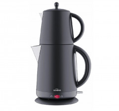 Elektronik SCHAFER Elektronik SCHAFER Wasser-/Teekocher Teekocher EDS 1,7L Strix 2200W Wasserkocher Edelstahl Teemaschine, 2200 W Schwarz Matt Электроника SCHAFER чайник для приготовления чая и воды, чайник EDS 1,7 л Strix 2200 Вт, чайник из нержавеющей с