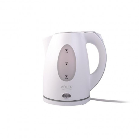 Adler Adler Wasserkocher AD 1207, 1,5 Liter, 2000 Watt, Abschaltautomatik, weiss  Чайник Adler AD 1207, 1,5 литра, 2000 Вт, автоотключение, белый