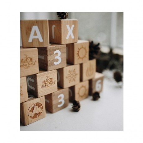 Kinderfeets Bambus ABC Blocke Бамбуковые блоки ABC