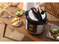SWISS PRO+ SWISS PRO+ Multikocher Swiss Pro elektrischer Schnellkochtopf 6L 1000W Dampfgarer Reiskocher, 1000 W  Мультиварка SWISS PRO+ Электрическая скороварка Swiss Pro 6л 1000Вт рисоварка на пару, 1000Вт