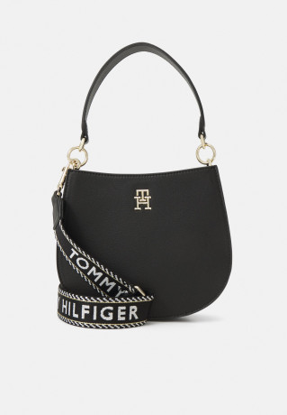 Tommy Hilfiger LIFE MED CROSSOVER Across body bag black LIFE MED CROSSOVER Сумка через плечо черный
