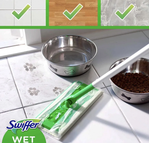 Swiffer wet refills lemon 10stk x 3packs, Влажные салфетки для швабры 3 упаковки х 10 шт, для уборки кухни, пола, дома, с ароматом цитрусовых 