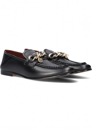 Tommy Hilfiger CHAIN LOAFER MAAT Slip-ons zwart ЛОФЕРЫ С ЦЕПЬЮ MAAT Слипоны хотя