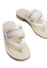 Tommy Hilfiger MULE T-bar sandals weathered white MULE Сандалии с T-образным ремешком выветрившийся белый