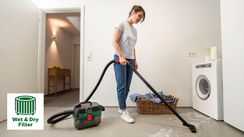 BOSCH BOSCH Staubabsauger Bosch Nass-  Trockensauger AdvancedVac 18V-8 18V  Пылесос BOSCH Пылесос для сухой и влажной уборки Bosch AdvancedVac 18V-8 18V