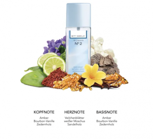 Betty Barclay Deo Naturalspray Zerstauber Woman No. 2, 75 ml Дезодорант спрей, 75 мл