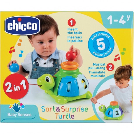 CHICCO Sortier-Schildkrote zum Ziehen Сортировочная черепаха