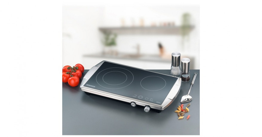 Rommelsbacher Rommelsbacher Doppelkochplatte CT 3400/E edelstahl/schwarz edelstahl/schwarz Двойная конфорка Rommelsbacher CT 3400/E нержавеющая сталь/черный