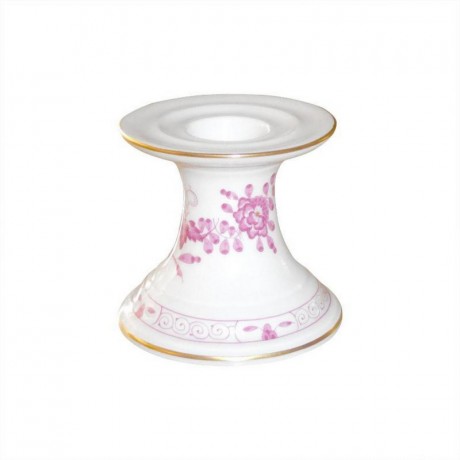 Meissen Meissen 'Neuer Ausschnitt - Indische Malerei 2 mit Kante purpur Goldpunkte mit Goldrand' Leuchter 7 cm Meissen "New Section - Indian painting 2 с краем пурпурно-золотые точки с золотым ободком" подсвечник 7 см