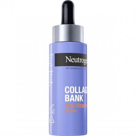 Neutrogena Collagen Bank 15% Vitamin C Serum, 15 ml, Neutrogena Collagen Bank Сыворотка с 15% витамином C и 2% PHA, 15 мл
