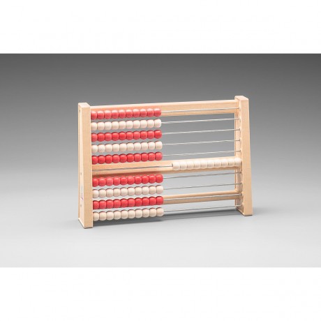 Wissner aktiv lernen Rechenrahmen 100er Zahlenraum rot\/weiss Рамка калькулятора на 100 цифр