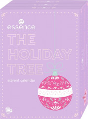 essence The Holiday Tree Adventskalender 2026, essence бьюти-адвент-календарь The Holiday Tree 2026 с макияжем, уходом и аксессуарами, 24 веганских сюрприза