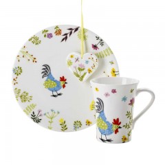 Hutschenreuther Hutschenreuther Geschenkset Huhn Blau Set 3-tlg. Подарочный набор Hutschenreuther Куриный синий набор 3 шт.