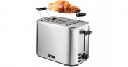 Bestron Bestron Toaster ATO800STE edelstahl (geburstet)/schwarz, 800 Watt, fur 2 Scheiben Toast edelstahl (geburstet)/schwarz Тостер Bestron ATO800STE нержавеющая сталь (матовая)/черный, 800 Вт, на 2 ломтика тостов