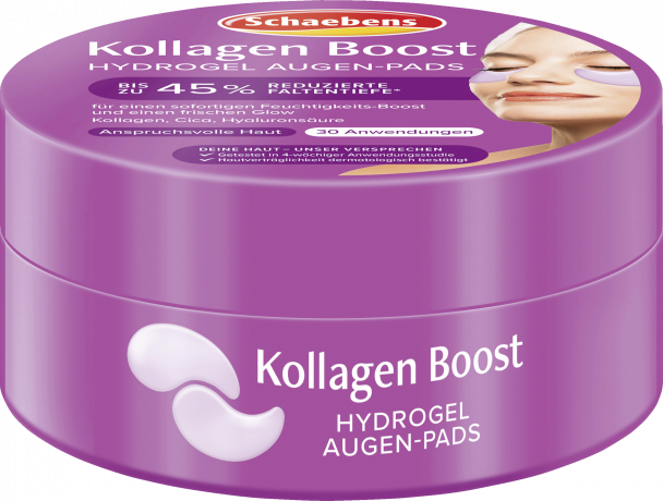 Schaebens Kollagen Boost Hydrogel Augen-Pads 60 St., Гидрогелевые патчи для области глаз с коллагеном, 60 шт.