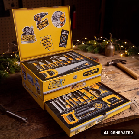 Accentra 24 Advent Calendar 2026 Bath & Body Toolkit, Мужской адвент-календарь 2026 Accentra с косметикой и инструментами