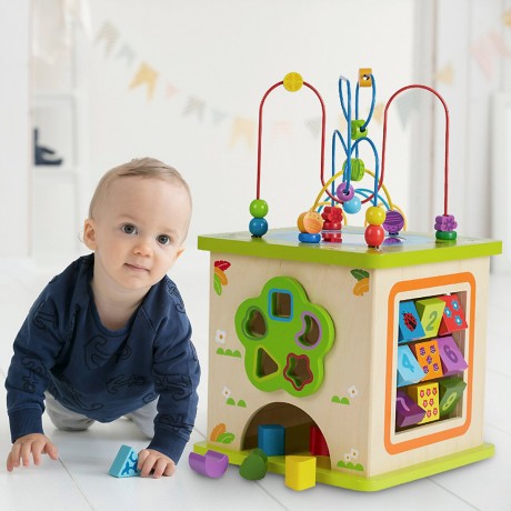 solini Motorikwurfel Garten aus Holz Сад кубиков моторики из дерева