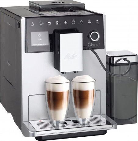 Melitta Melitta Kaffeevollautomat CI Touch F630-101, silber, Bedienoberflache mit Touch Slide Funktion Flusterleises Mahlwerk Полностью автоматическая кофемашина Melitta CI Touch F630-101, серебристый, пользовательский интерфейс с функцией сенсорного сл