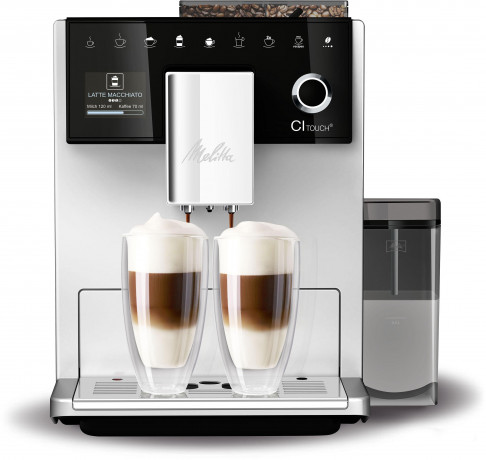 Melitta Melitta Kaffeevollautomat CI Touch F630-101, silber, Bedienoberflache mit Touch Slide Funktion Flusterleises Mahlwerk Полностью автоматическая кофемашина Melitta CI Touch F630-101, серебристый, пользовательский интерфейс с функцией сенсорного сл