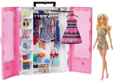 Mattel Barbie Fashionistas Kleiderschrank mit Puppe Шкаф модницы Барби с куклой