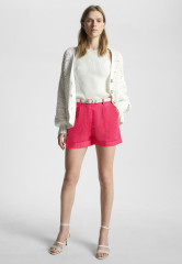 Tommy Hilfiger PLEATED Shorts bright cerise pink ПЛИССИРОВАНИЕ шорты ярко-вишнево-розовый