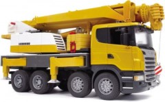 Bruder BRUDER 03570 Scania Liebherr Kran-LKW m. Licht und Sound Автокран BRUDER 03570 Scania Liebherr со светом и звуком