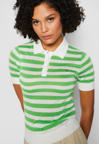 Tommy Hilfiger BUTTON Polo shirt spring lime stp BUTTON рубашка поло весенняя известь стп