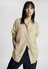 Tommy Hilfiger Button-down blouse light sandalwood Блузка на пуговицах светлое сандаловое дерево